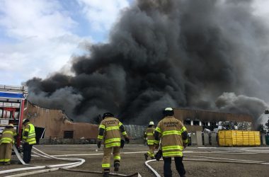 Großfeuer im Aachener Osten (Bild: Stadt Aachen/Stefan Herrmann)