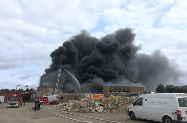 Großfeuer im Aachener Osten (Bild: Stadt Aachen/Stefan Herrmann)