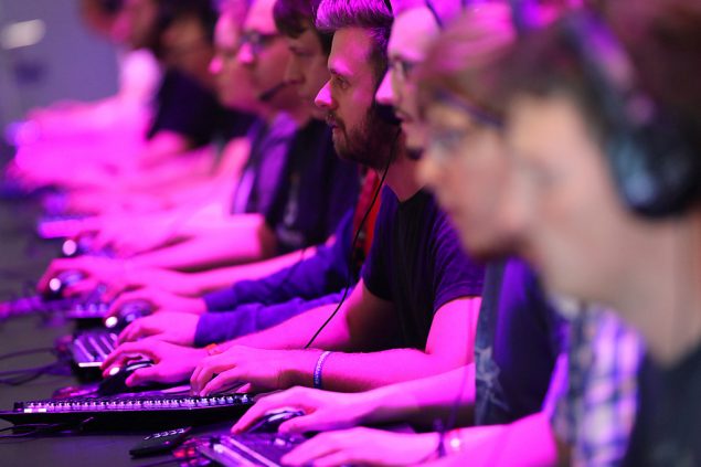 Besucher der Gamescom am 22.8.2018 in Köln