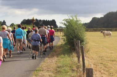 Pilger auf dem Weg nach Kevelaer (Bild: Rudi Schroeder/BRF)