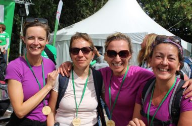 Team "Ladies Hike": Chantal Heck, Katia Gladitz, Joanna Madrzyk und Teamchefin Fatma Girretz (Bild: Chantal Delhez/BRF)