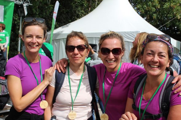 Team "Ladies Hike": Chantal Heck, Katia Gladitz, Joanna Madrzyk und Teamchefin Fatma Girretz (Bild: Chantal Delhez/BRF)