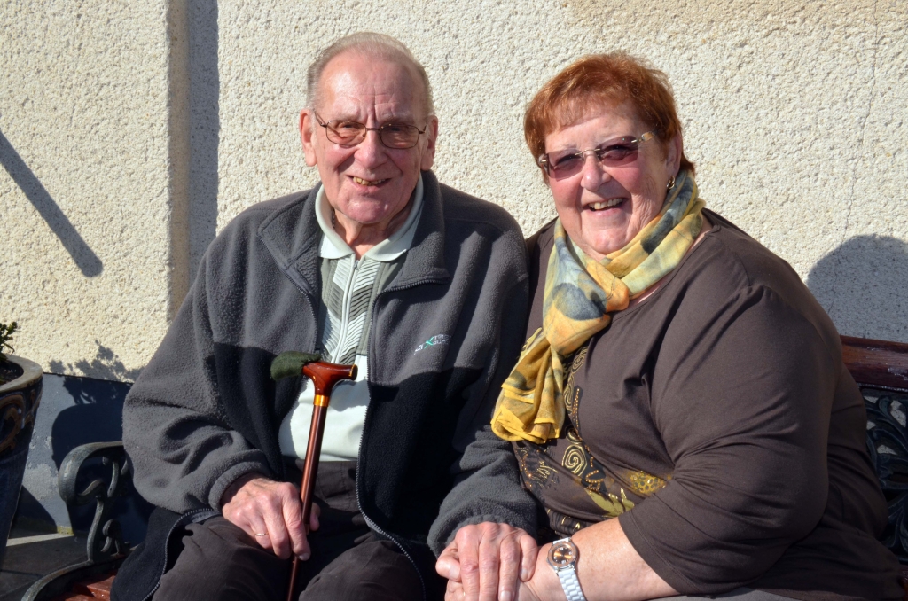 Peter Klemm und WiT-Koordinatorin Irmgard Paulus im September 2015 (Archivbild: Lothar Klinges)