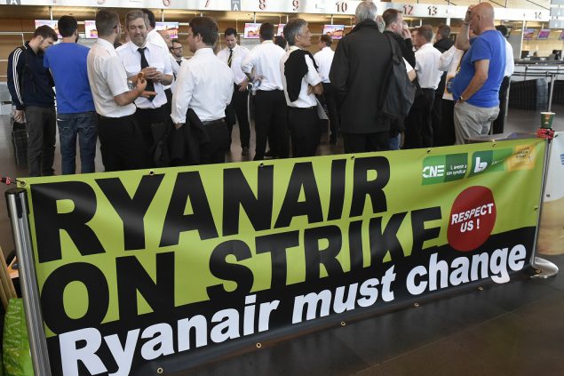 Ryanair-Streik in Belgien