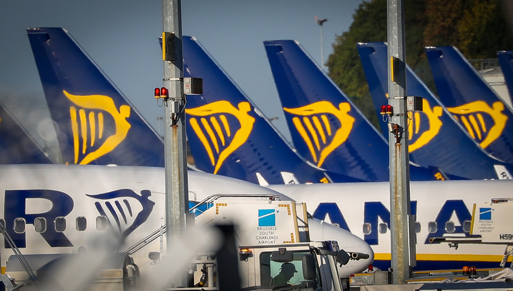 Ryanair-Flugzeuge am Flughafen Charleroi (Illustrationsbild: Virginie Lefour/Belga)