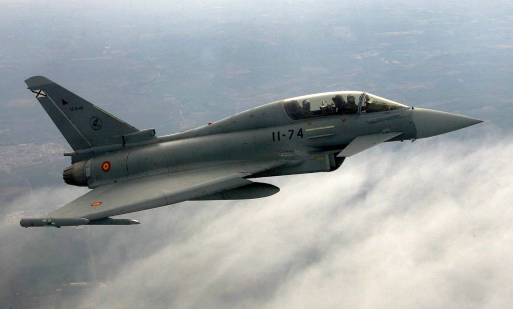 Spanischer Eurofighter (Illustrationsbild: Paco Campos/EPA)