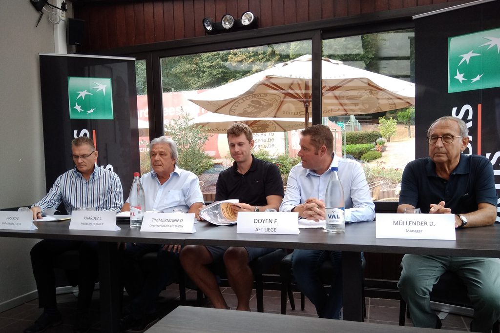 Pressekonferenz zum Tennisturnier des KTC Eupen (Bild: Manuel Zimmermann/BRF)