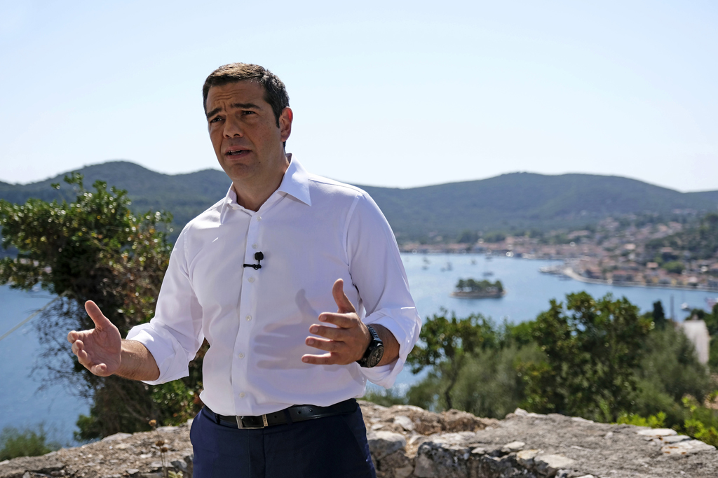 Alexis Tsipras auf der Insel Ithaka (Bild:Andrea Bonetti/Greek Prime Minister's Press Office/AFP)