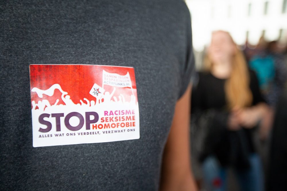 Demonstration in Gent gegen "Schild en Vrienden"