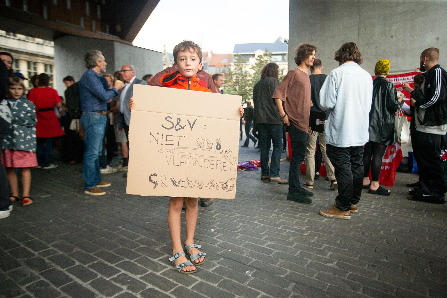 Demonstration gegen "Schild en Vrienden" in Gent