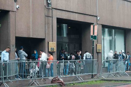 Asylsuchende in Brüssel, Migranten