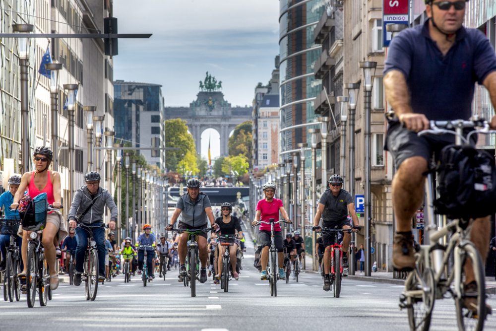 Autofreier Sonntag in Brüssel (Archibvild: Hatim Kaghat/Belga)