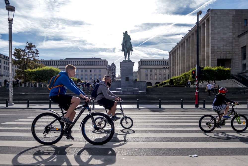 Autofreier Sonntag in Brüssel 2018 (Archivbild: Hatim Kaghat/Belga)