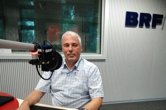 Bruno Radermacher im BRF-Studio