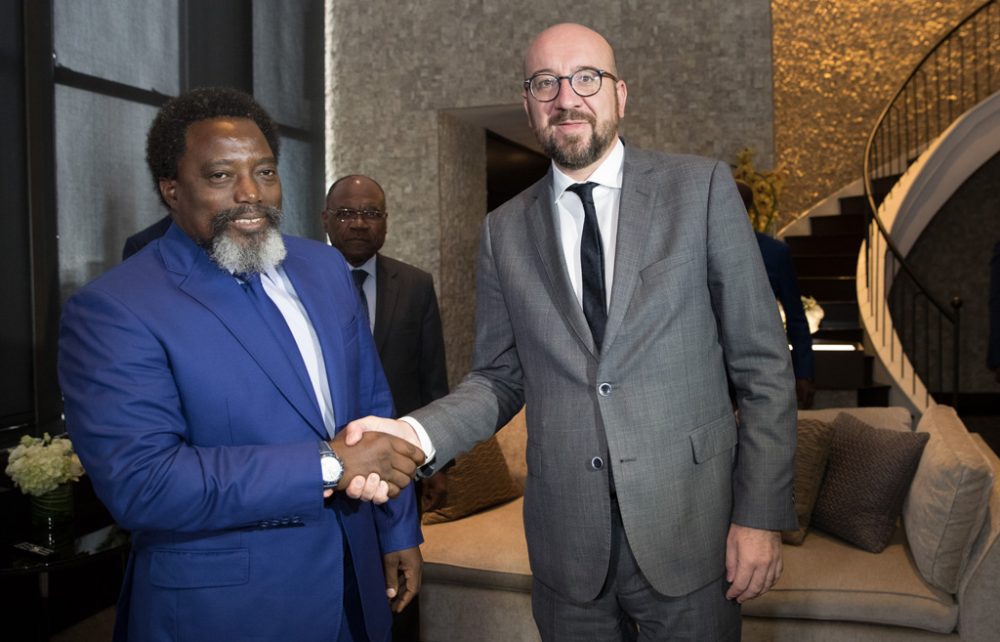 Premierminister Charles Michel und der kongolesische Präsident Joseph Kabila (l.) am 28.9.2018 in New York