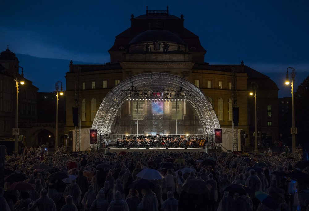 Open-Air-Konzert am 7.9.2018 auf dem Theaterplatz in Chemnitz