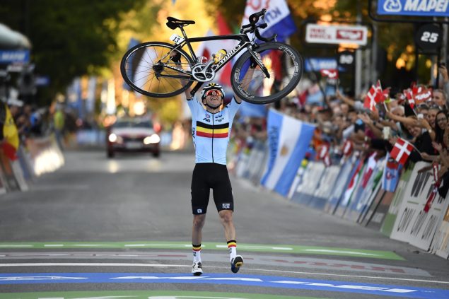 Rad-WM: Zweite Goldmedaille für Evenepoel