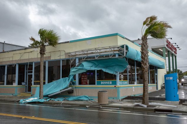 Hurrikan "Florence": Sturmschäden am 14.9.2018 in Myrtle Beach, South Carolina