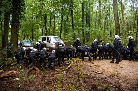 Polizeeinsatz im Hambacher Forst