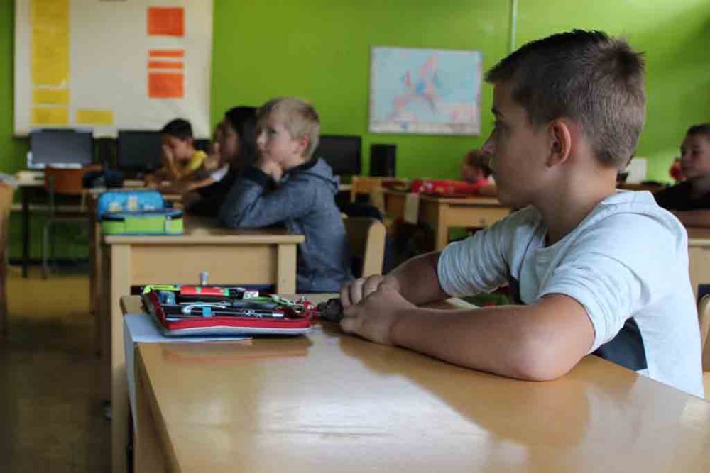 Erster Schultag in Hünningen bei Büllingen (Bild: Kurt Andres/BRF)