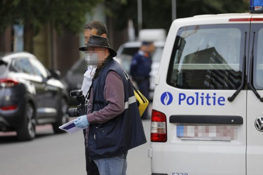 Polizeieinsatz am 17. September im Brüsseler Maximilianpark (Bild: Thierry Roge/Belga)