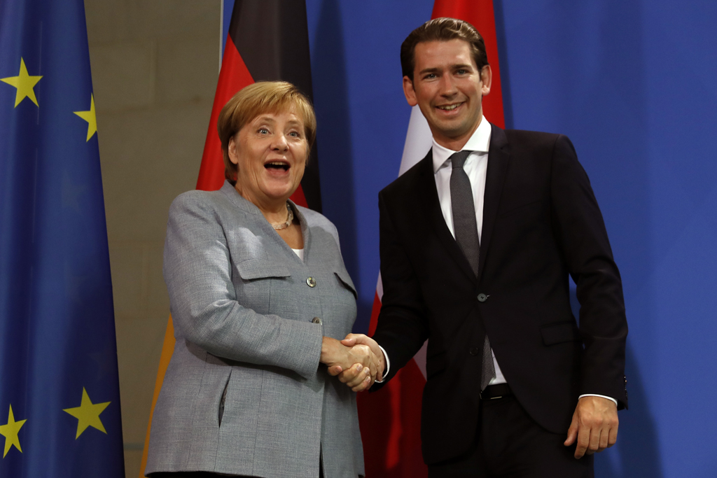 Kanzlerin Merkel und Amtskollege Kurz