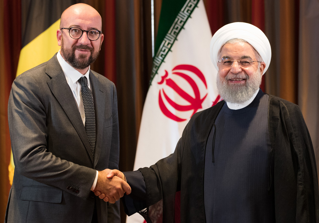 Am Rande der UN-Vollversammlung in New York trifft Premier Michel den iranischen Päsidenten Ruhani