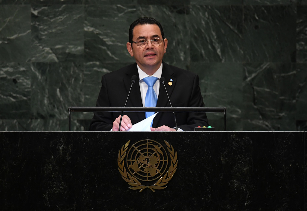 Guatemalas Präsident Morales bei der UN-Vollversammlung