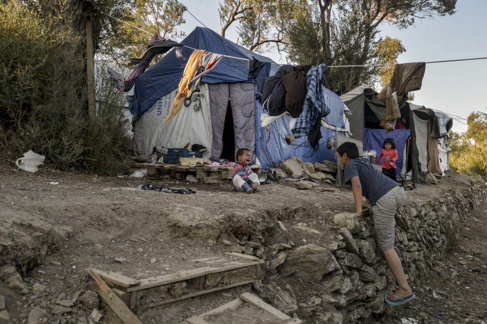 Das Flüchtlingslager von Moria auf Lesbos (Bild: Aris Messinis/AFP)