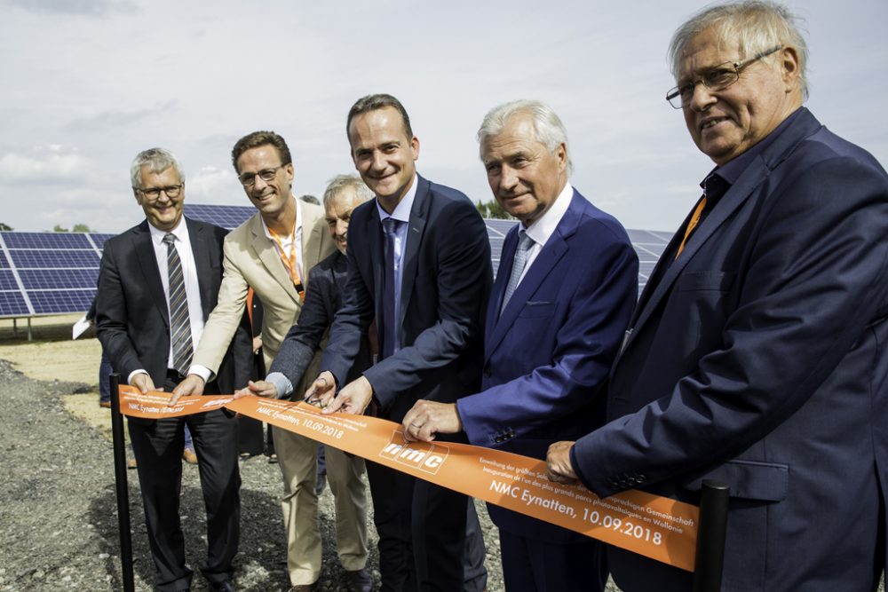 Größte Solaranlage Ostbelgiens in Eynatten eingeweiht