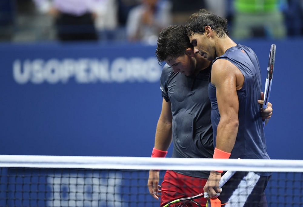 Rafael Nadal zieht nach einem knappen Sieg gegen Dominic Thiem in das Halbfinale der US Open ein