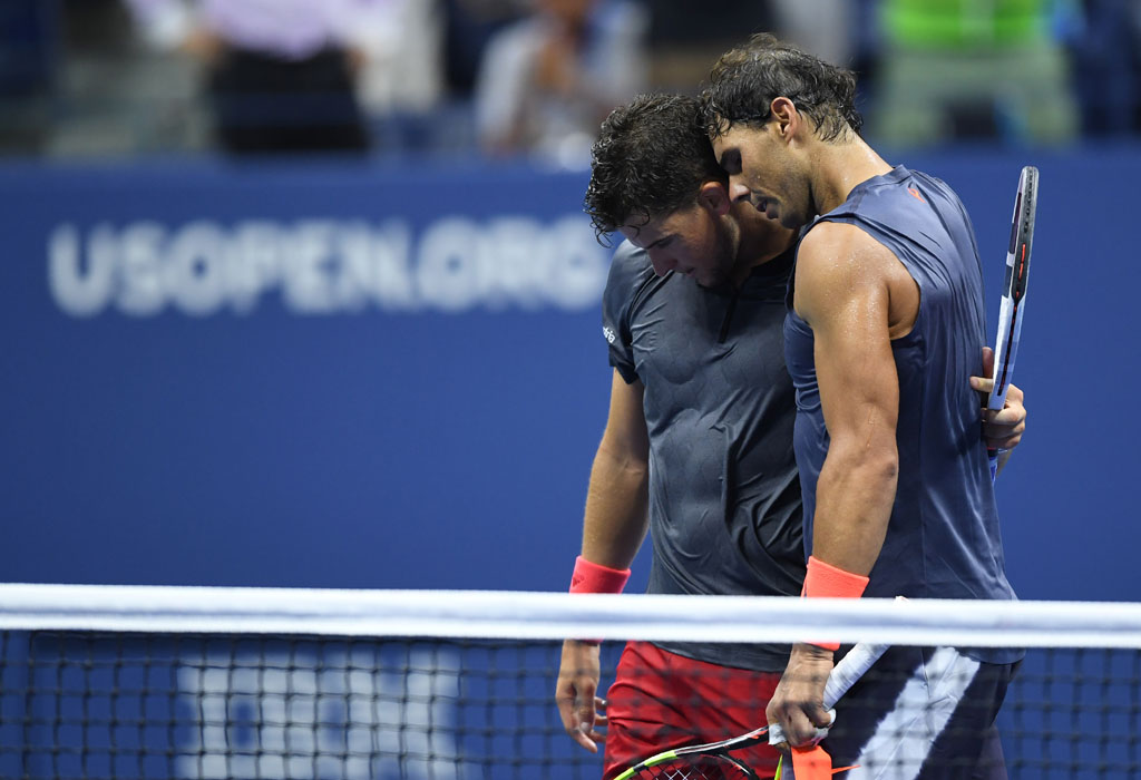 Rafael Nadal zieht nach einem knappen Sieg gegen Dominic Thiem in das Halbfinale der US Open ein