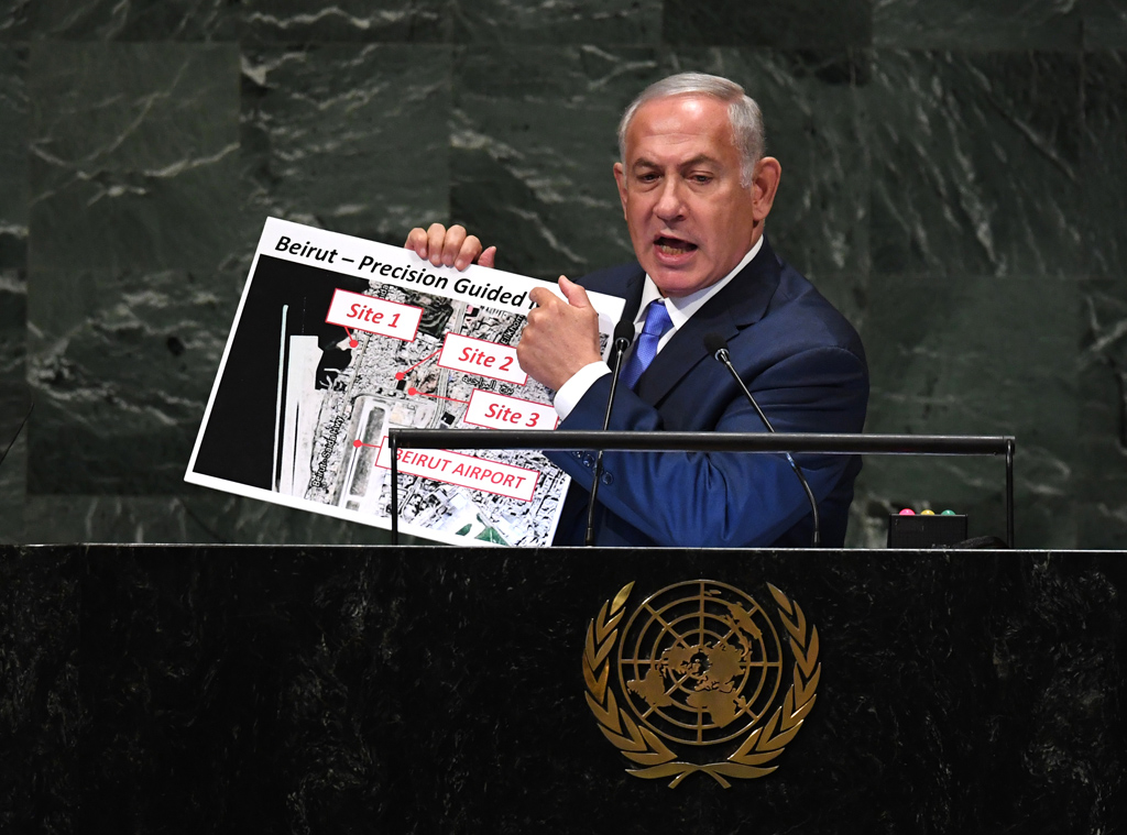 Der israelische Premierminister Netanjahu vor der UN-Vollversammlung