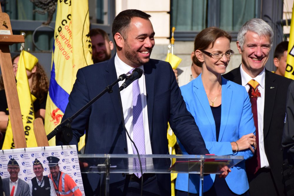 Maxime Prévot bei den Fêtes de Wallonie in Namur