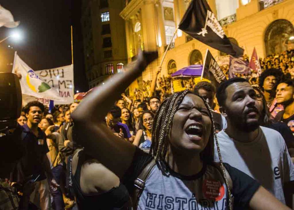 Proteste nach dem Großbrand im Nationalmuseum in Rio de Janeiro