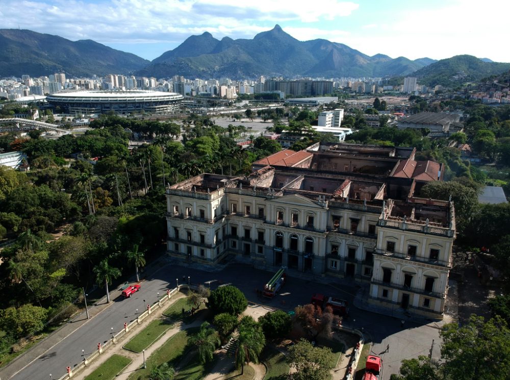 Nationalmuseum von Rio de Janeiro nach dem Brand