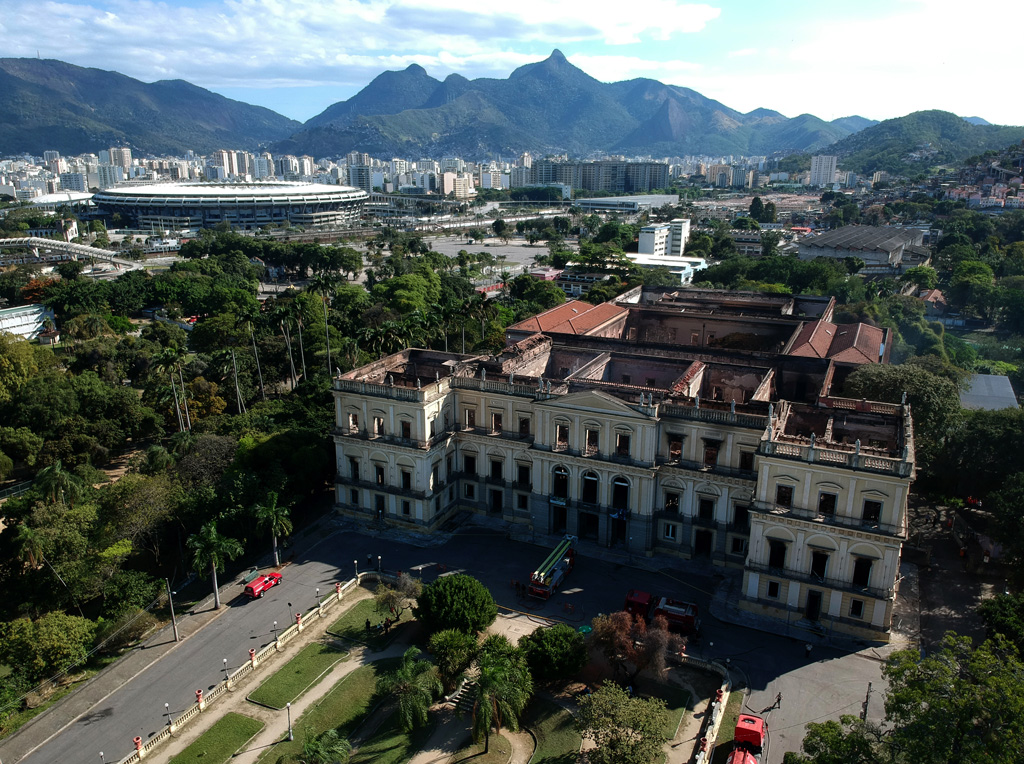 Nationalmuseum von Rio de Janeiro nach dem Brand