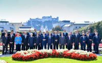 Gruppenbild des EU-Treffens am 20.9.2018 in Salzburg