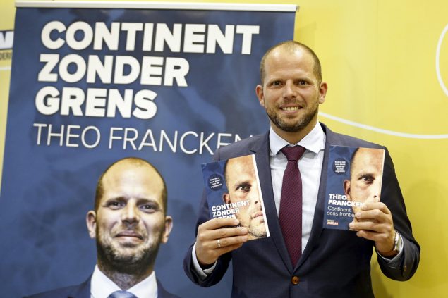 Theo Francken am 28.9.2018 in Brüssel bei der Vorstellung seines Buches "Continent zonder Grens"