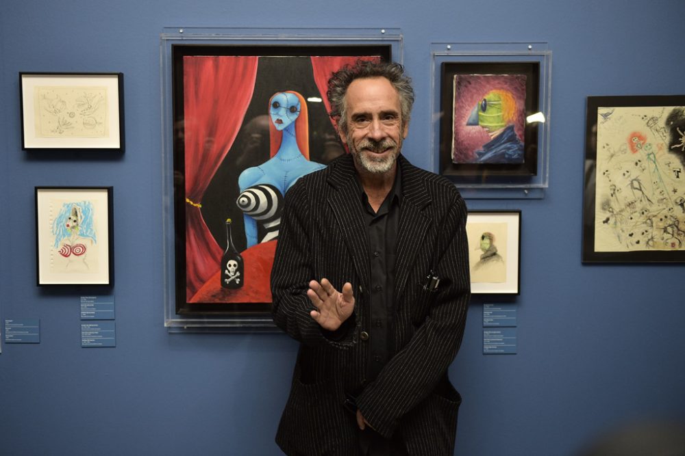 Tim Burton besucht "seine" Ausstellung in Genk