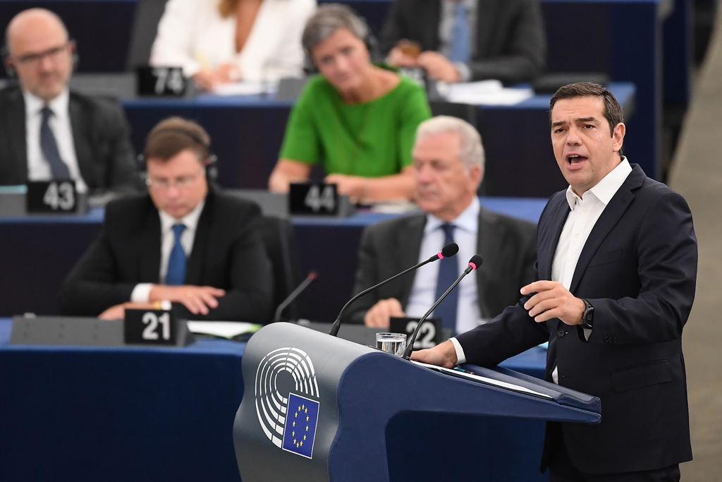 Alexis Tsipras im EU-Parlament