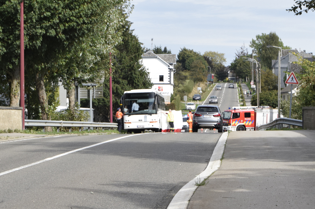 Tödlicher Unfall am Kreisverkehr in Weywertz (10. September 2018)