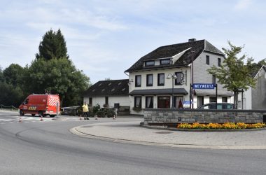 Tödlicher Unfall am Kreisverkehr in Weywertz (10. September 2018)