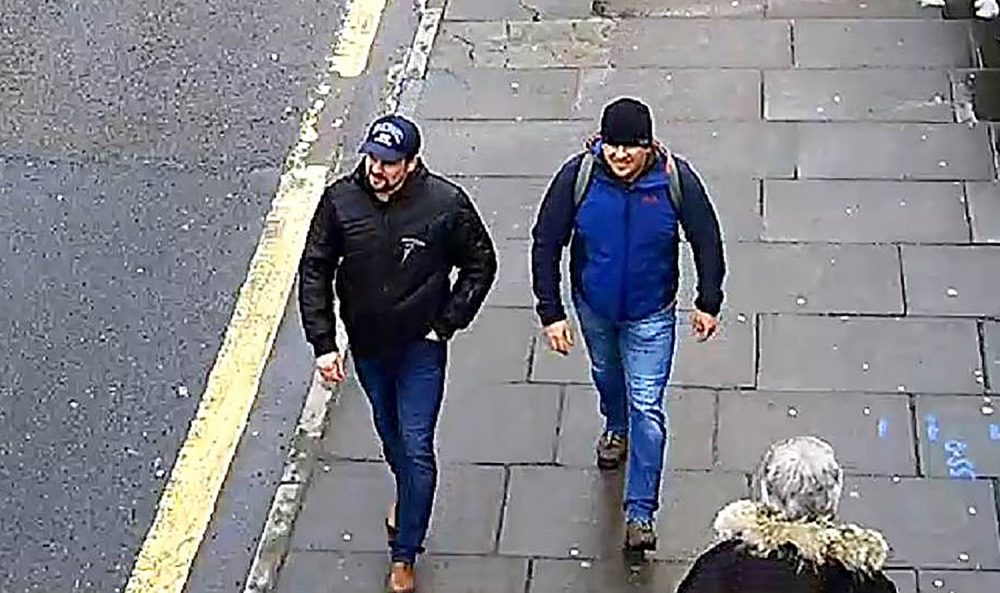 Die britische Polizei veröffentlicht Fahndungsfotos im Zusammenhang mit dem Fall Skripal