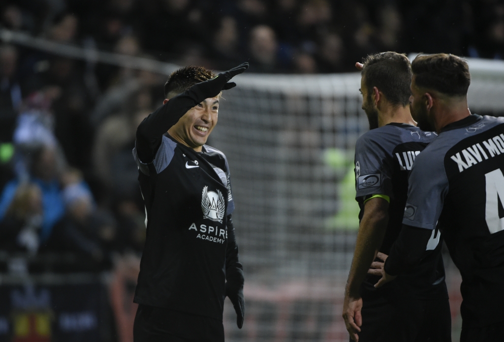 Yuta Toyokawa AS Eupen trifft gegen Anderlecht (Bild: John Thys/BELGA)