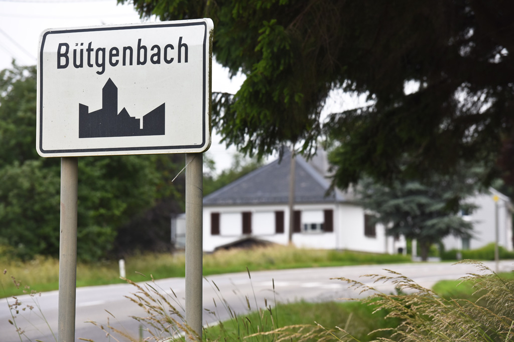 Ortschild von Bütgenbach