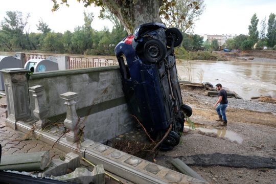 Überschwemmungen bei Carcassonne