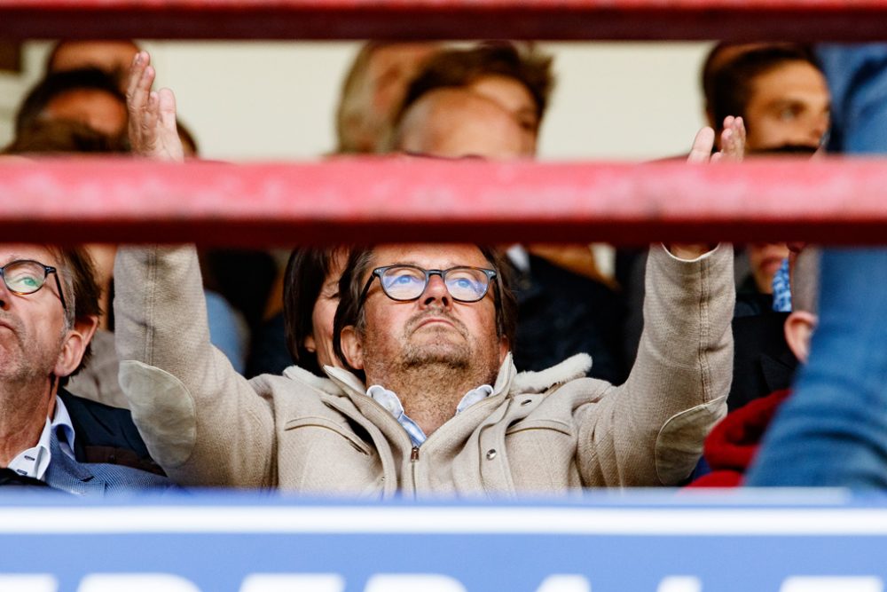 Marc Coucke beim Spiel zwischen Zulte Waregem und Anderlecht am 7. Oktober