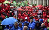 Demonstration gegen die Rentenpolitik der Regierung Michel in Brüssel