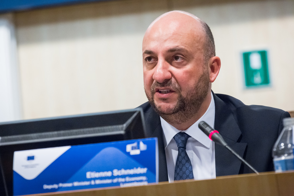 Der luxemburgische Wirtschaftsminister Etienne Schneider am 7.2.2017 in Brüssel